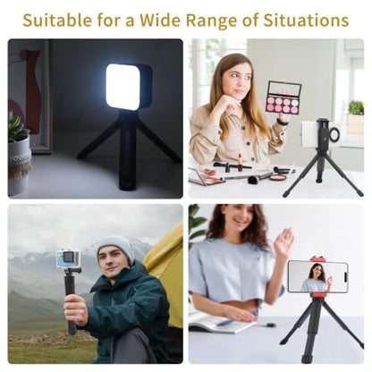 UTEBIT Extendable Mini Camera Tripod 2-Level Height Adjustable Universal Small Table Tripod with 1/4 Inch Screw Lightweight Foldable Compact Tabletop Stand for Video Photography Live Streaming