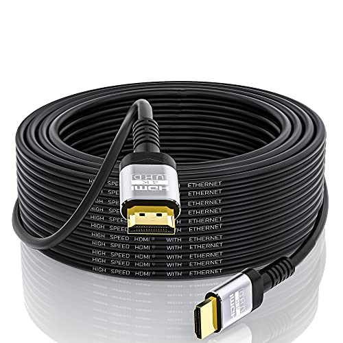 Soonsoonic 4K HDMI Cable 30 Ft | 18Gbps Ultra High Speed HDMI 2.0 Cable 4K@60Hz HDR 3D ARC HDCP2.2 Ethernet HDMI Cord | for UHD TV Monitor Laptop Xbox PS4/PS5 ect (9.1m) - size: 30FT