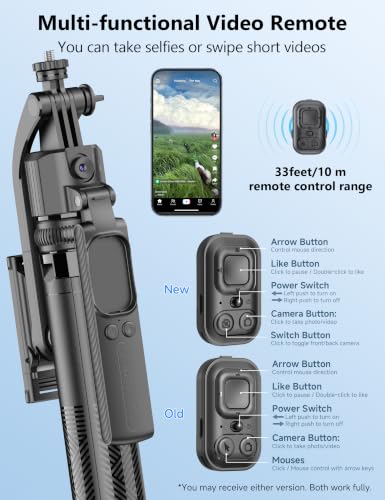 QIRITA 64" Auto Face Tracking Tripod, 360° Rotation Aluminum Quadrapod Selfie Stick with Remote, Phone Tripod Compatible with iPhone Android for Vlog TikTok Live Streaming - size: 64in- Auto Face Tracking Tripod