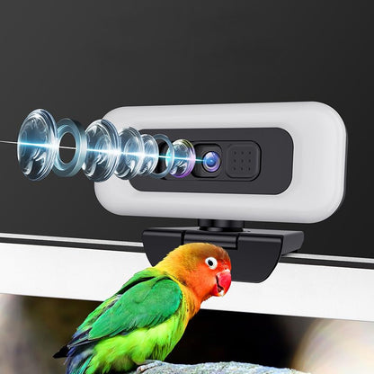 4K Webcam with Microphone and Privacy Cover, Computer Camera with Autofocus for Streaming and Conferencing, 1 PC