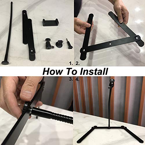 Photo Copy Pico Projector Stand Overhead Tripod Video Stand Phone Mount Flexible Tabletop Stand for Live Streaming Video Recording Vlog YouTube Teaching Cooking Crafting Demo Drawing Recording