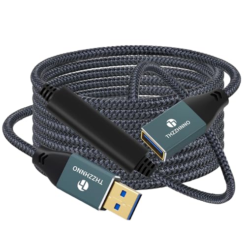 USB 3.0 Extension 26FT, USB Male to Female USB 3.0 Extender Cable for Webcam, Camera, Phone, USB hub, Mouse, Keyboard, Printer, Hard Drive, Headset - color: USB Male to Female, size: 26FT, style: USB Extension