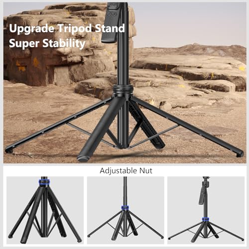 Auto Face Tracking Tripod with Light, 63" Foldable Selfie Stick for iPhone, Phone Tripod Stand with Remote, Phone Holder Tripod for TikTok Content Creator Vlog Video Recording - size: Tracking Tripod with 2 Square Light