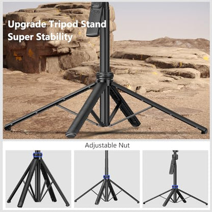 Auto Face Tracking Tripod with Light, 63" Foldable Selfie Stick for iPhone, Phone Tripod Stand with Remote, Phone Holder Tripod for TikTok Content Creator Vlog Video Recording - size: Tracking Tripod with 2 Square Light