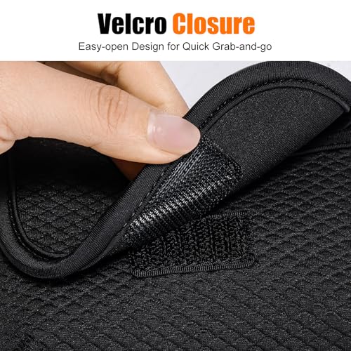 Cwatcun Neoprene Compact Camera Pouch - The Small Case & Travel Sleeve Bag for Digital Camera Ricoh/Canon/Sony & More - color: Black