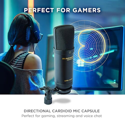 Marantz Professional MPM-1000U USB Condenser Microphone for Gaming, Streaming and Podcasting - Built-In Audio Interface, Desktop Stand, Plug-and-Play, Black - style: USB Mic