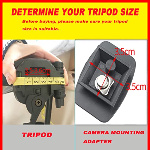 2 Pack 35 mm Tripod Quick Release Plate Camera Tripod Mount Adapter, QR Camera Mounting Ball Head Parts Replacement for Quantaray Slik Walmart Sunpak 5800D 7000TM 6400UT 8001UT MX1000 - size: 35 mm