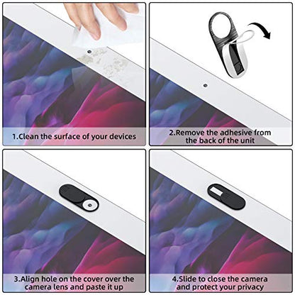 Webcam Cover,Ultra-Thin Camera cover Slide compatible with Laptop,MacBook,Computer,Laptops,PC,Apple Devices,and Tesla Model 3/Y Interior Cabin Camera,0.03in Thick Web Blocker Protect Your Privacy - size: 3 Big