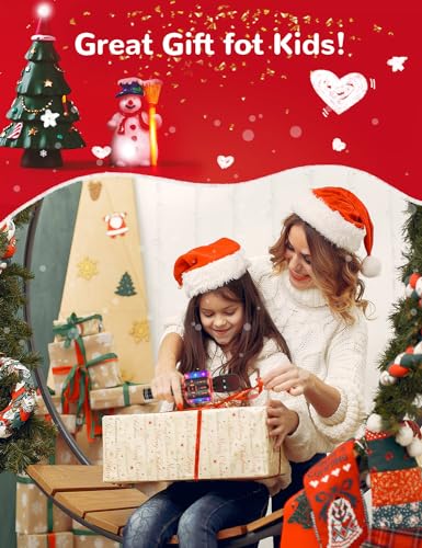 Amazmic Kids Karaoke Microphone Machine Toy Bluetooth Microphone Portable Wireless Karaoke Machine Handheld with LED Lights, Gift for Children Adults Birthday Party, Home KTV(Black Red) - color: Black Red