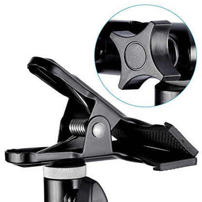 Neewer 2 PCS Photo Studio Heavy Duty Metal Clamp Holder with 5/8" Light Stand Attachment for Reflector - style: CL-02 (2 Pack)