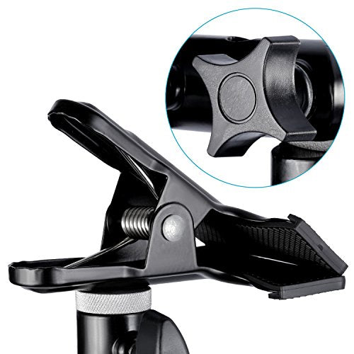Neewer 2 PCS Photo Studio Heavy Duty Metal Clamp Holder with 5/8" Light Stand Attachment for Reflector - style: CL-02 (2 Pack)