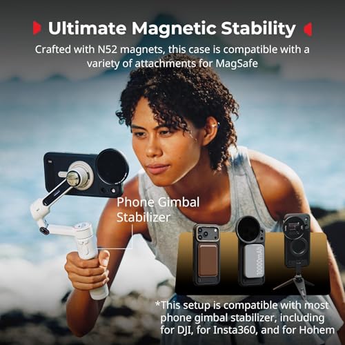 SMALLRIG Mobile Video Cage for iPhone 17 Pro Max, Flagship Edition | with Phone Case/TPU Soft Frame/T-Mount/ 17mm Threaded Lens Backplate, for Videography Recording Vlog - style: Flagship Cage