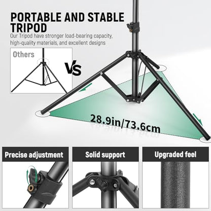 Green Screen Backdrop Kit with T-Shaped Stand, 4.6x6ft Adjustable Chroma Key Green Screen for Streaming, Photography Background with Stable Support for YouTube, Gaming, Video Recording