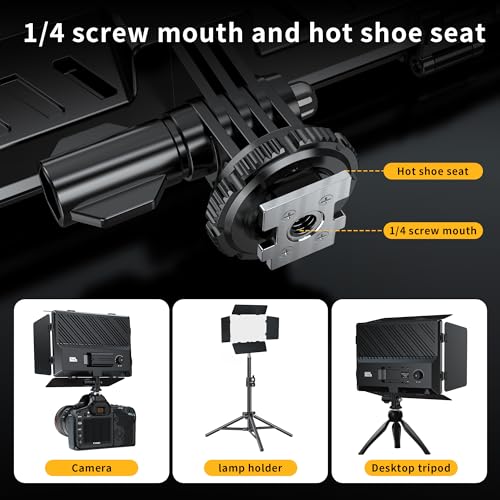 Pixel LED Video Light Panel Photography Camera Lighting 20W Bi-Color Dimmable 2500-6500K Led Studio Streaming Lights Photo Video Shooting (Battery Not Included)