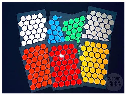 Turner Moore Edition Blue Reflective Vinyl Permanent Adhesive, 12x12 Sheets Reflective Vinyl for Cricut, Cars, Bikes, Decals, Stickers, Signs, Helmets, Mailbox, Numbers, Reflective Tape (3-Pack) - color: Blue