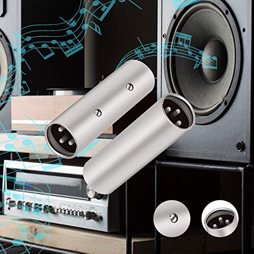 Tisino 3-Pin XLR Male to Male Adapter - 2 Pack - color: XLRM to XLRM
