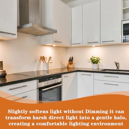 3Pcs Light Diffuser Sheet- Adhesive Ceiling Light Diffuser 11.2 × 8.2in | Cutable White Fluorescent Light Diffuser for Soften Ceiling Light LED Downlight, Spotlight, Led Panel, Track Light