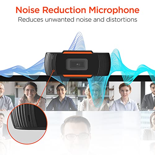 HyperGear HyperStream 1080P Webcam for PC and Laptop - USB HD Web Cam for Desktop Computer Camera, Streaming Camera for PC, Wide Angle External Webcam with Microphone for Gaming or Video Conference