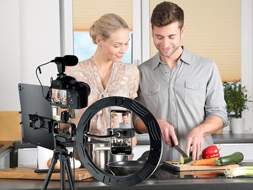 Acuvar Premium 9-Piece Vlogging Kit for iPhone, Android & Cameras – Wireless Microphone, Tripod Stand & LED Ring Light – YouTube, TikTok & Content Creator Bundle (Pro Kit) - size: Pro Kit