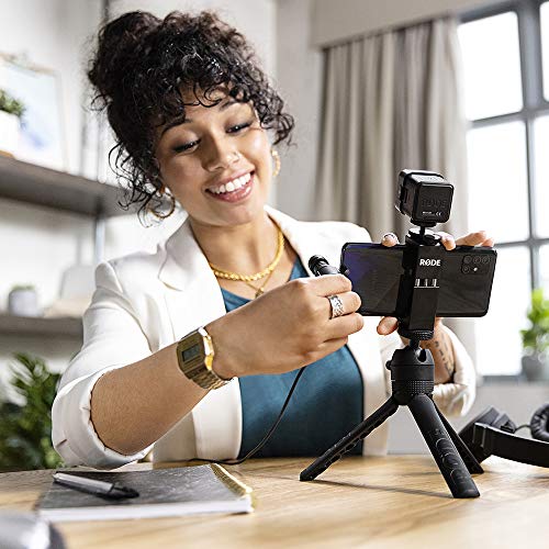 RØDE Vlogger Kit Complete Mobile Filmmaking with High-quality Microphone, Tripod, LED Light and Accessories for Content Creation (USB-C Edition for Smartphones with USB-C Connector)