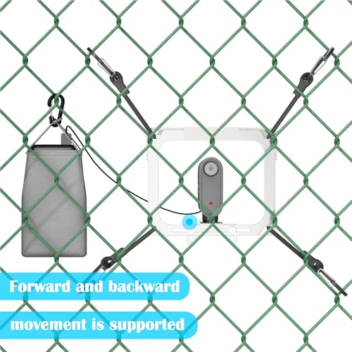 Cell Phone Fence Mount with Shade, Game Recording Mounting Kit Works with Gamechanger, iPhone, Mevo Start, Phones, and GoPro, for Recording Baseball,Softball and Tennis Games(Mini Plus) - size: MINI PLUS