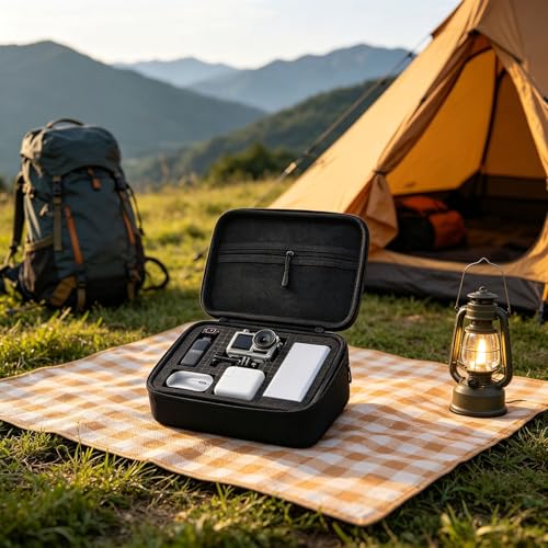 EVA Digital Storage Bag Shockproof Electronics Organizer with Adjustable Dividers for Camera Drone Hard Drive Small Largev - size: S