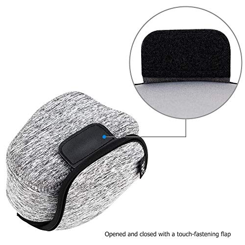 Neoprene Camera Sleeve Case for Sony ZV-E10 II +16-50mm lens Fuji X-T50 | Compact Camera Pouch, 6mm thick Neoprene, Anti Scratch. Touch-fastening flap. without strap, - color: Neoprene Camera Sleeve