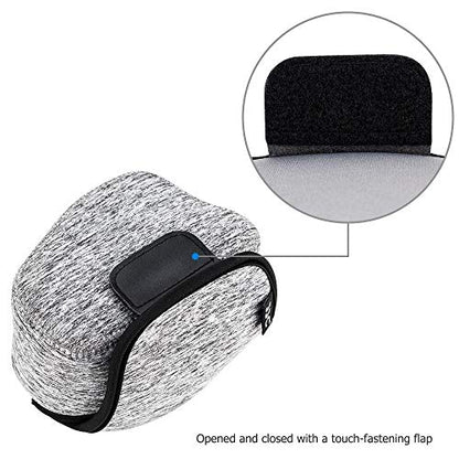 Neoprene Camera Sleeve Case for Sony ZV-E10 II +16-50mm lens Fuji X-T50 | Compact Camera Pouch, 6mm thick Neoprene, Anti Scratch. Touch-fastening flap. without strap, - color: Neoprene Camera Sleeve