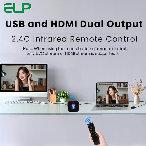 ELP 21X Zoom 4K 30fps USB Camera 1080P 60fps HDMI USB Webcam Autofocus Manual Focus PC Web Cam H.265 H.264 High Speed Web_Camera for Church Streaming Video Conference (21X Zoom) - style: 21X Zoom