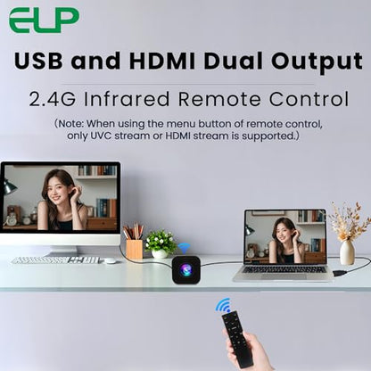 ELP 21X Zoom 4K 30fps USB Camera 1080P 60fps HDMI USB Webcam Autofocus Manual Focus PC Web Cam H.265 H.264 High Speed Web_Camera for Church Streaming Video Conference (21X Zoom) - style: 21X Zoom