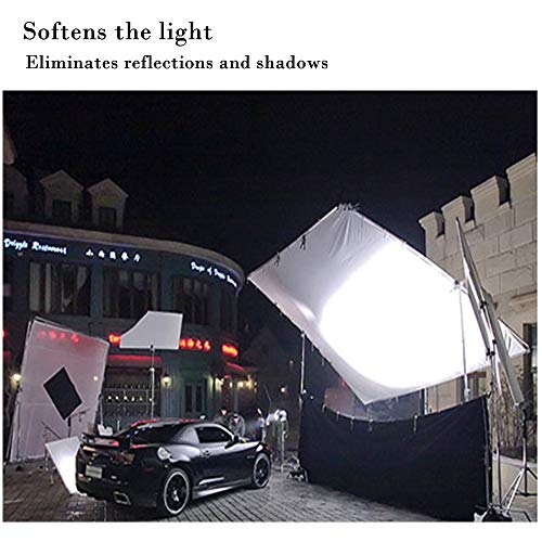 Meking Light Diffuser Diffusion Fabric 2 Yard x 67 Inch /2 x 1.7 Meters Nylon Silk White Seamless Light Modifier for Photography Softbox, Light Tent and Light Modifier - size: 2 Yard x 67 Inch