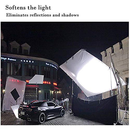 Meking Light Diffuser Diffusion Fabric 2 Yard x 67 Inch /2 x 1.7 Meters Nylon Silk White Seamless Light Modifier for Photography Softbox, Light Tent and Light Modifier - size: 2 Yard x 67 Inch