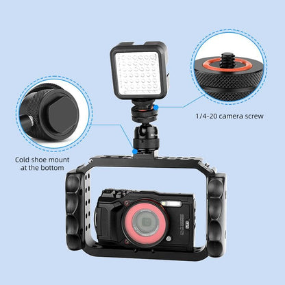 Mini Ball Head, Tripod Head with 1/4" hot Shoe, 360° Rotatable Ball Heads Camera Mount Adapter, Max Load 5.5lb 360° Swivel Tripod Ball Head, for DSLR Cameras, Tripods, Monopods, Camcorders