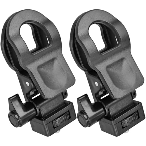 Yeebline Monitor Camera Mount Clip, 2 Pack Monitor Camera Mount Clamp Selfie Light Ring Light Clip with 1/4 Screw Connector, Screen LCD Display Top Fill Light Flash Stand Webcam Holder for Phone