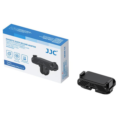 JJC Action 5 Magnetic Quick Release Adapter for DJI Osmo 360 Action 5 pro 4 3 Accessories, Replace OEM Quick Release Mount, with Folding Claws & 1/4 Screw Hole, Heavy Duty Nylon Extension Adapter Base - color: Magnetic Quick Release Adapter