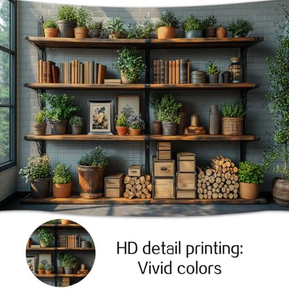 7X5ft Podcast Office Photo Backdrop Photography Background, Zoom Backdrops for Home Office Library Video Living Room Bookshelf Photo Booth Prop Decorations Wall Decor Tablecloth - size: 7X5FT