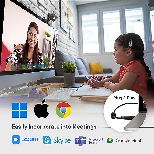 IPEVO MP-8M Multi-Purpose 4K USB 1080P Webcam, Microphone with AI Noise Reduction, Flexible mounting Options, for Video Calls, Gaming, Streaming, Conferencing, Hybrid Work, Streaming, Vlogging