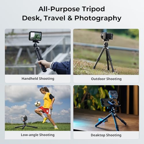 SmallRig Carbon Fiber Mini Desktop Tripod with 360° Ball Head | Compact 15.5" tripod, Built-in QR Plate for Arca, Ball Head Capacity 3kg / 6.6lb for Cameras, DSLRs, Lenses - style: Ball Head