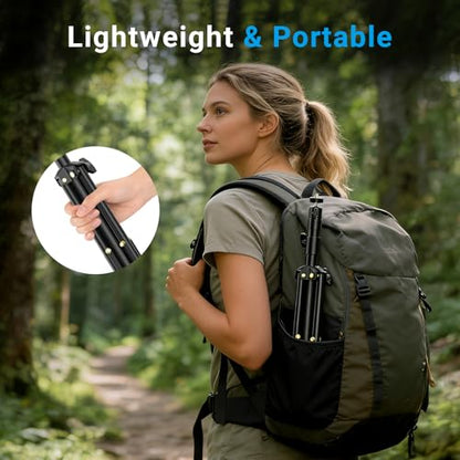 Starlink Mini Tripod Mount with Adapter - Height Adjustable & 360° Tilt, Compatible with Starlink Mini Terminal, Portable Sturdy Stand for RV Camping & Outdoor Use - color: Frosted Black