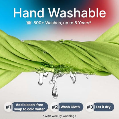Koala Lens Cleaning Cloth | Japanese Microfiber | Glasses Cleaning Cloths | Eyeglass Lens Cleaner | Eyeglasses, Camera, VR/AR Headset, and Screen Cleaner | Black & Green (Pack of 3) - color: Black / Green, size: 3 Pack (XL)