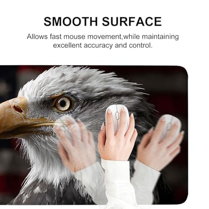 Mouse Pad, Large Anti-Slip with Stitched Edges Desk Mat Desktop Laptop Computer Desk Keyboard Mat,Table Protector Blotter Mat (Eagle, 35.4" x 15.7") - color: Eagle, size: 35.4" x 15.7"