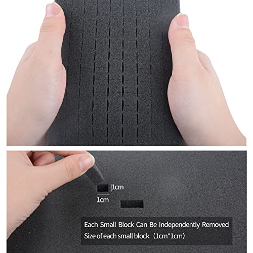 Electronics Organizer Travel Case,DIY Sponge Protection Electronic Organizer Travel Carrying Case Tech Accessories Hard Case Tech Pouch for Mouse Projector Charger Phone Earphone Hard Disk - size: 8.06in*6.25in*2.18in