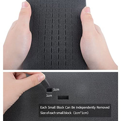 Electronics Organizer Travel Case,DIY Sponge Protection Electronic Organizer Travel Carrying Case Tech Accessories Hard Case Tech Pouch for Mouse Projector Charger Phone Earphone Hard Disk - size: 11.75in*7.06in*2.18in
