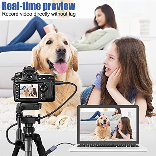 Guermok Video Capture Card, 4K USB3.0 HDMI to USB C Capture Card for Streaming, 1080P 60FPS, Compatible with iPad Mac OS Windows, Quest 3, OBS, PS5/4, Switch2/1, Xbox, Camera (Silver) - color: Silver