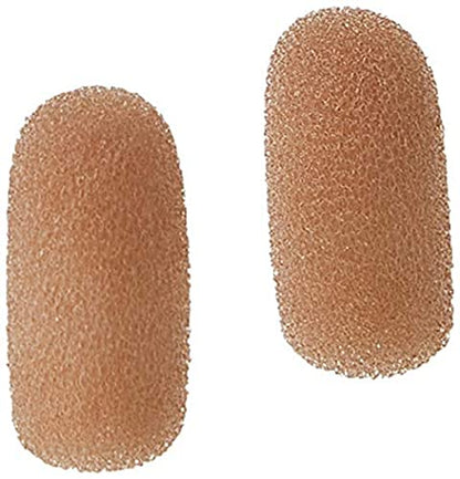 CM212 Mini Lavalier (tiny!) Foam Microphone Windscreens (Microphone Covers) Tan 2-Pack For Countryman E6 and other Headset/Lapel Mics - color: Beige
