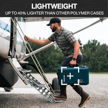 Pelican Air 1595 Travel Case - Large Hard Case Luggage - Suitcase with Wheels (Black) - color: Black, size: 1595 Travel Case