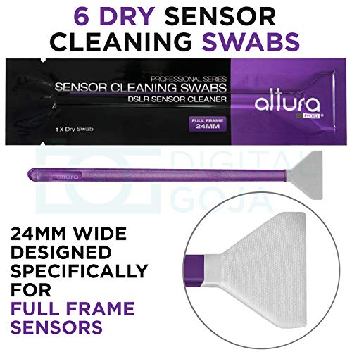 Altura Photo Camera Lens Cleaning Kit - Full Frame Lens & Sensor Cleaner | Includes All Natural Solution, Swabs, Pen, Blower, Brush, Cloths & Hard Case For Canon Nikon Sony DSLR Mirrorless - style: Full Frame