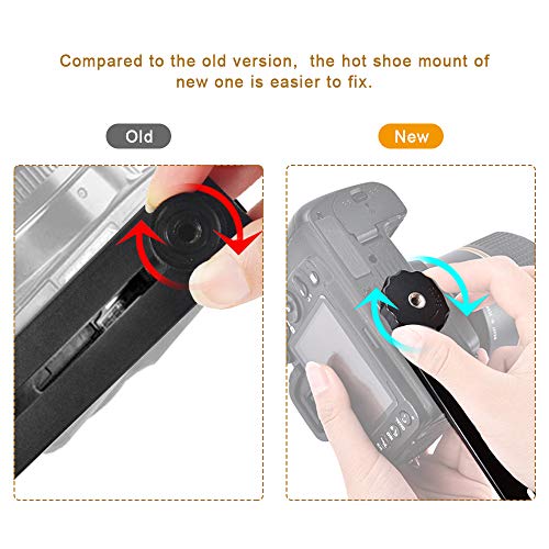 UTEBIT 8 inch Flash Bracket, with 1/4" Screw Hot Shoe Mount, Black | 2 Pack Dual Camera Mount Extension Bar, Straight Flash Bracket Tripod Mount for DSLR Camera LED Light Studio Video Microphone - size: 8 Inch