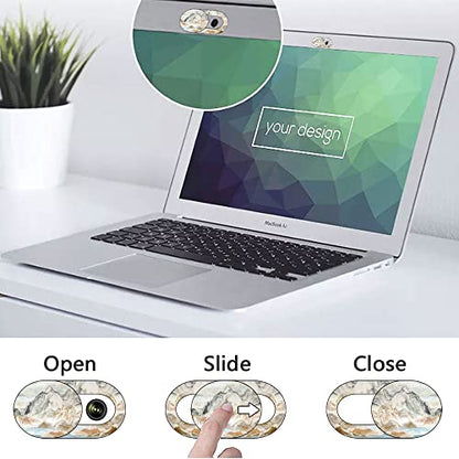 Marble Laptop Camera Cover Slide Cute 8 Pack, Webcam Cover Slide Phone Camera Cover, FadyRaye Ultra-Thin Computer Camera Cover Slide Blocker Fits Cell Phone Laptop, Desktop PC, Tablet