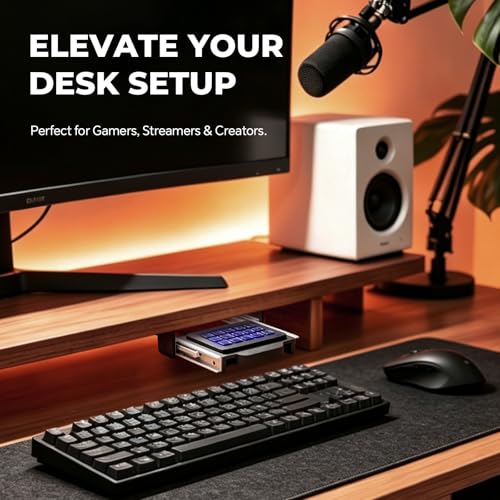 Slide-Out Under Desk Mount for Elgato Stream Deck MK.2 (15-Key), Stealth Holder with Smooth Metal Rails - Streamer Accessories for Gaming PC and Desk Setup